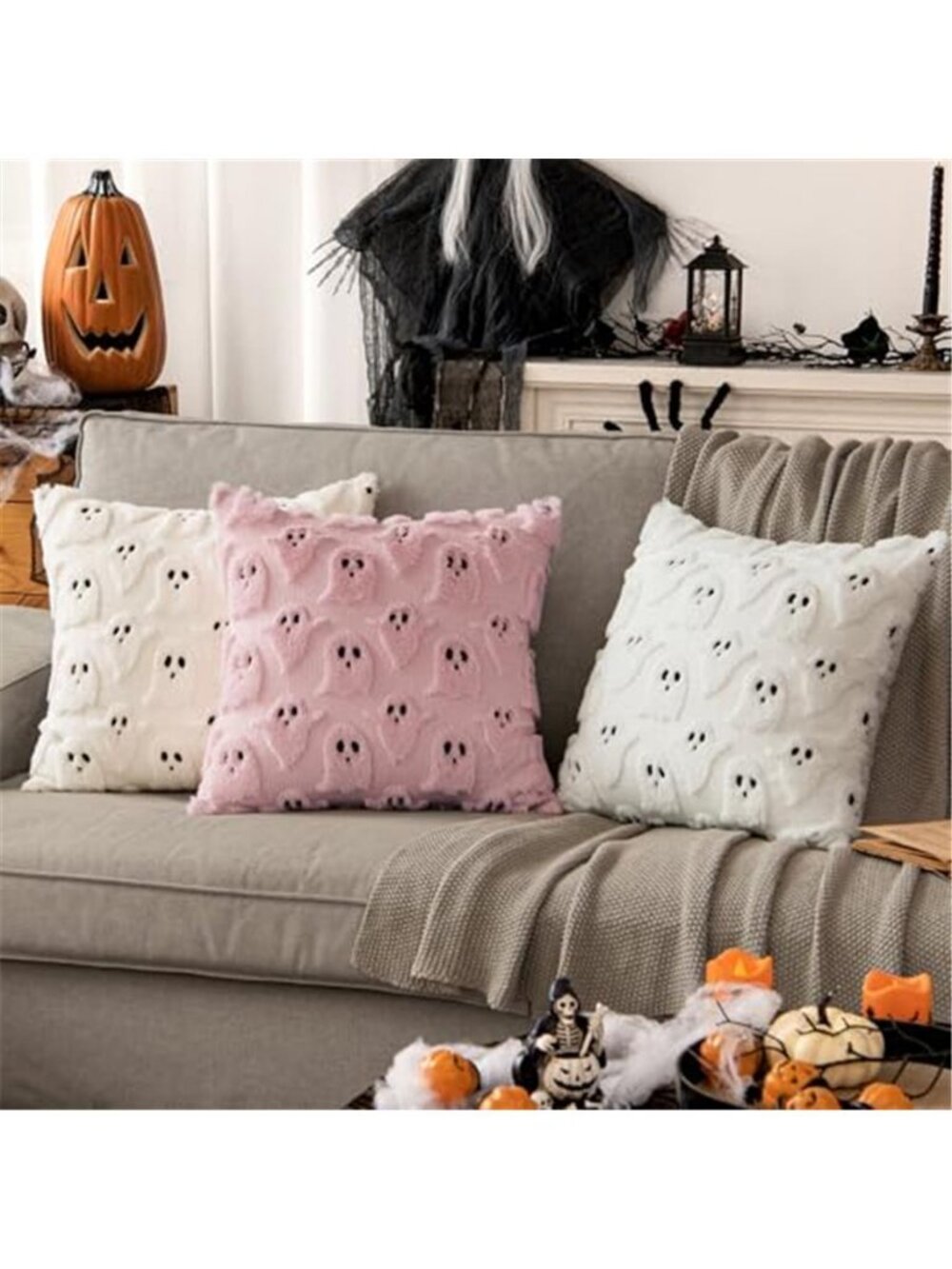 MIULEE Halloween Ghost Pillow Covers Set of 2 - Picture 2 of 6